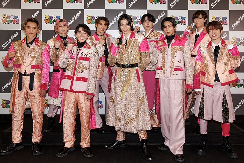 Snow Man「＜レポート＞Snow Man、国立競技場初日公演後に語った心境　5周年を迎えられたのは「この9人だったから」」1枚目/2